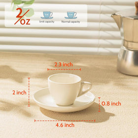 Sweese porcelain cups close-up showing smooth glaze and durable construction.