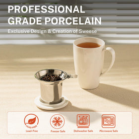 Sweese lead-free glaze mug ensuring safe, toxin-free tea enjoyment