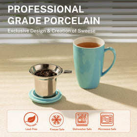 Sweese mug featuring lead-free glaze for safe, durable use.