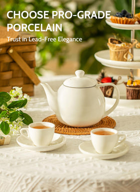 Sweese teapot with removable stainless steel infuser for full-leaf flavor