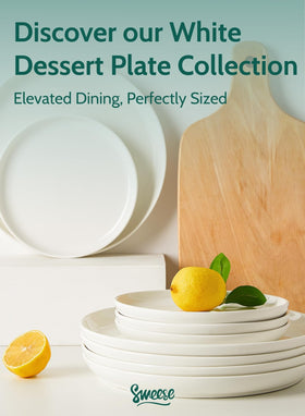 Sweese well-packaged dessert plates arrive securely cushioned and ready to entertain.