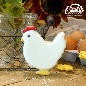 Sweet Cookie Crumbs chicken-shaped cutter for fruit and fondant decorations.