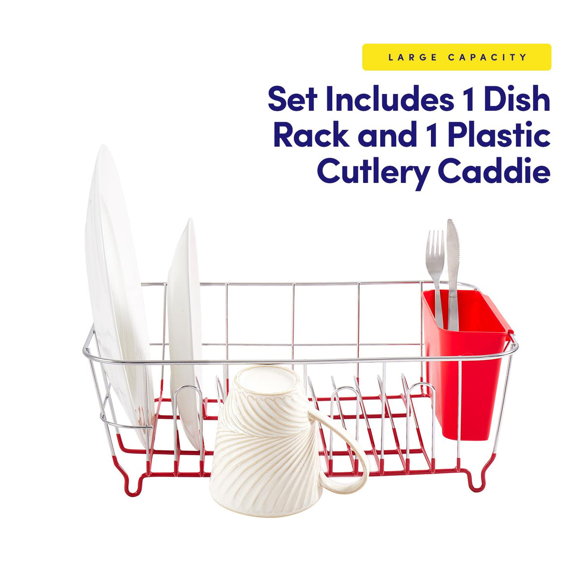 Sweet Home Collection chrome-plated steel construction offers durable performance for daily use.