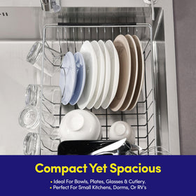 Sweet Home Collection over-sink design fits most sinks, expanding cooking cleanup flexibility.