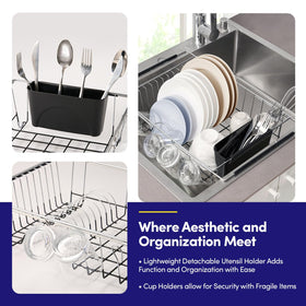 Sweet Home Collection rectangular drying surface shows plates, cups, and bowls at a glance.