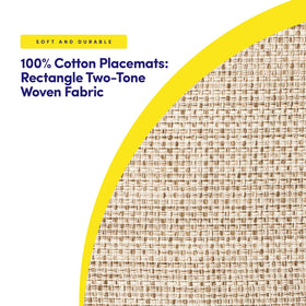Sweet Home Collection eggshell cotton placemats showcase durable weave for casual meals