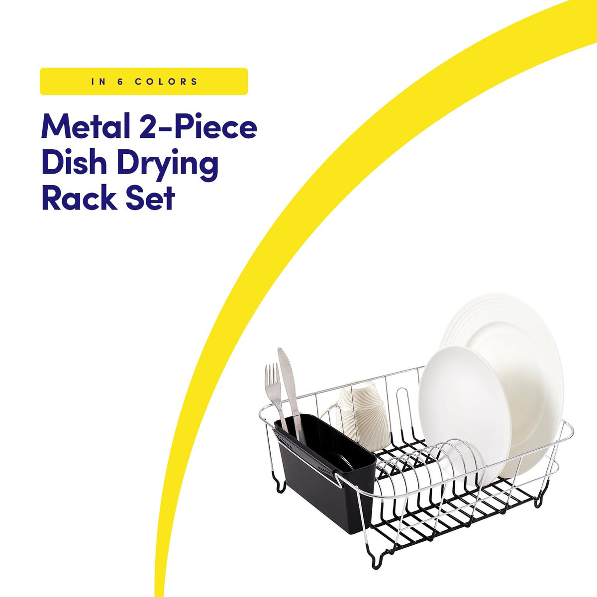 Sweet Home Collection removable utensil holder keeps forks and spoons neatly within reach.