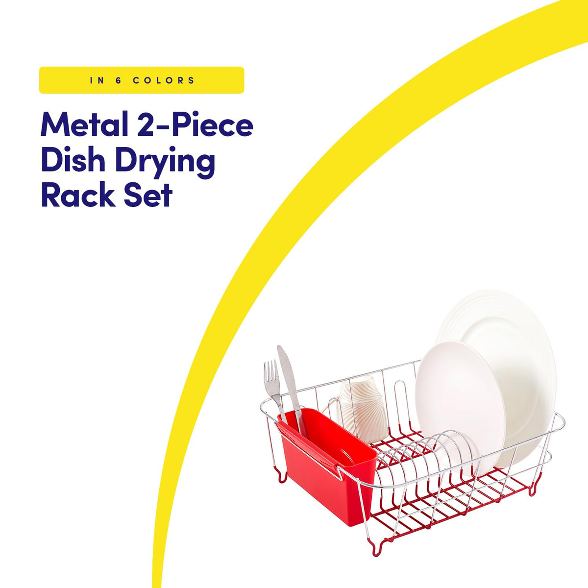 Sweet Home Collection removable utensil holder keeps forks and spoons organized and within reach.