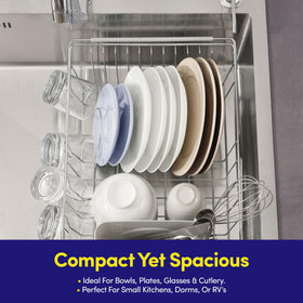 Silver finish adapts to most sinks while staying practical.