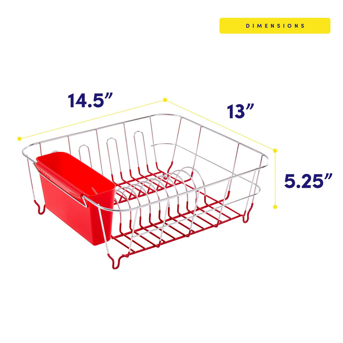 Sweet Home Collection space-saving design fits inside the sink to save counter space.