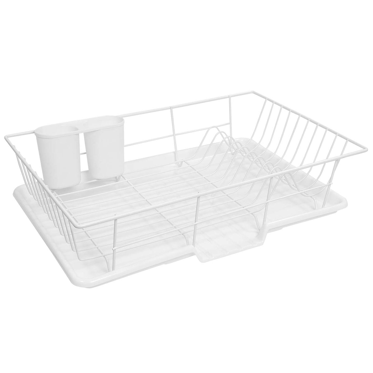 Sweet Home Collection space-saving dish drainer set on countertop for efficient drying and organized dishes
