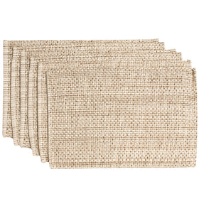 Sweet Home Collection two-tone rectangle placemats for elegant dining and easy cleanup