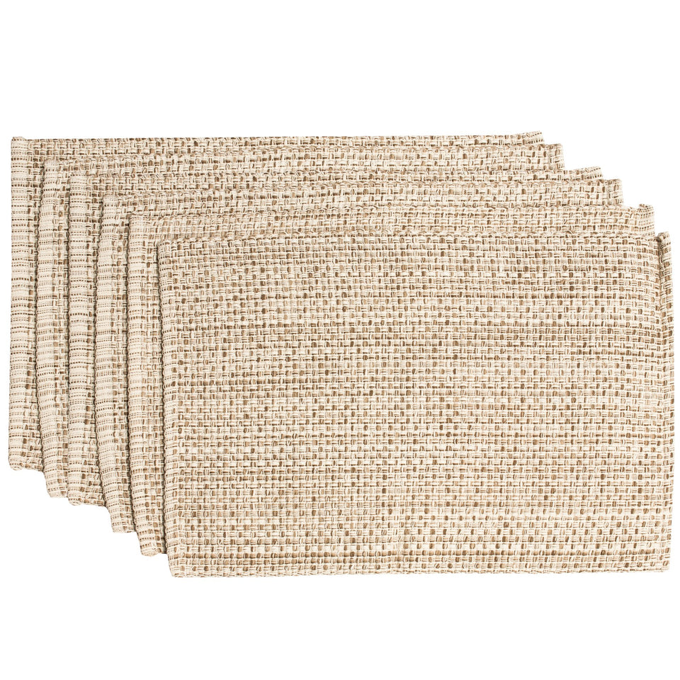 Sweet Home Collection two-tone rectangle placemats for elegant dining and easy cleanup