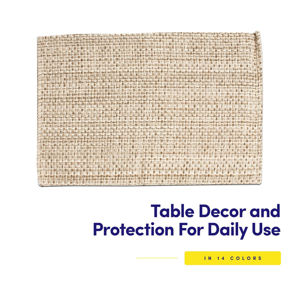 Sweet Home Collection 100% cotton placemats are machine washable and durable