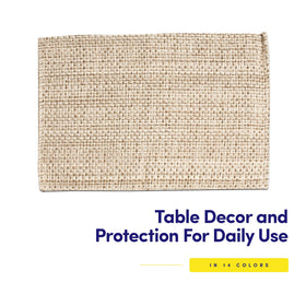 Sweet Home Collection 100% cotton placemats are machine washable and durable