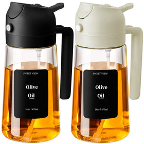Sweet View oil sprayer bottle front view for precise cooking oil control