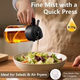 Sweet View mist spray promotes controlled oil use in sautéing and dressings.