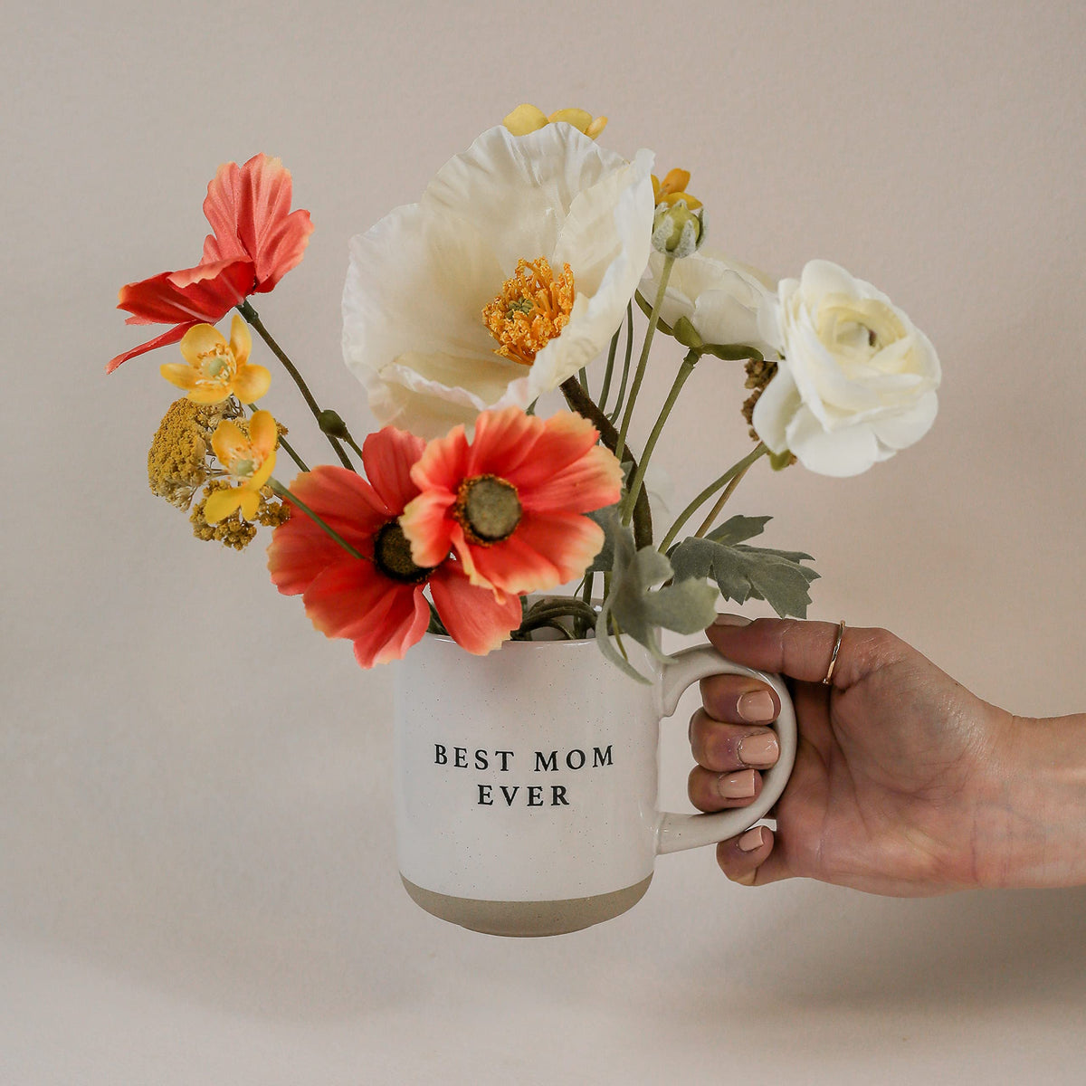 Sweet Water Decor Best Mom Ever mug dishwasher safe badge for easy cleaning