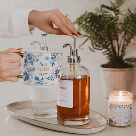 Sweet Water Decor Best Mom Ever mug made from fine bone china for light durability.