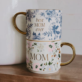 Sweet Water Decor Best Mom Ever mug with glossy finish for color depth.
