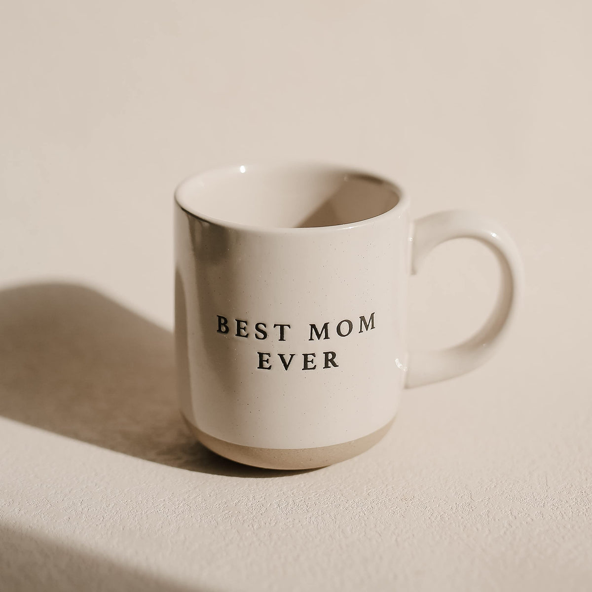 Sweet Water Decor Best Mom Ever mug arranged with flowers for Valentine's Day setup