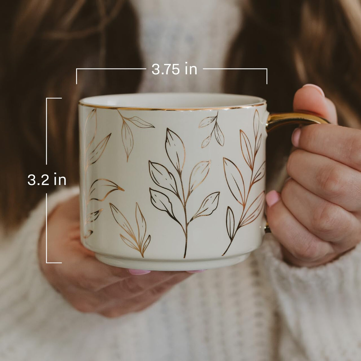 Sweet Water Decor Mrs Mug benefits from hand wash to preserve gold detailing.