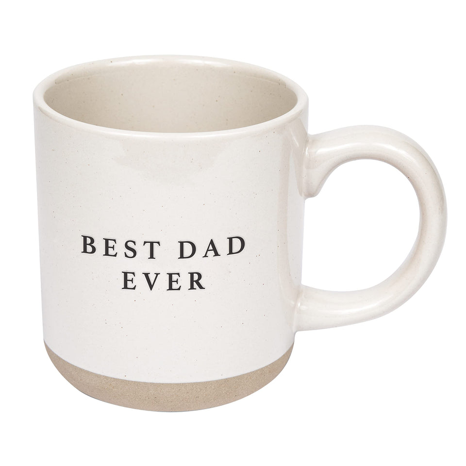 Sweet Water Decor stoneware mug featuring Best Dad Ever design for daily coffee.