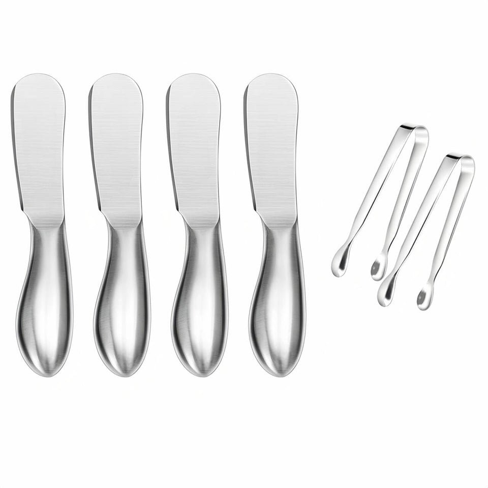 Sweetfamily spreader knife set in a 6-piece collection for smooth butter and cheese spreading.