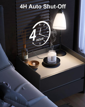 SWEETFULL warmer includes 4-hour auto-shutdown for safe desk use