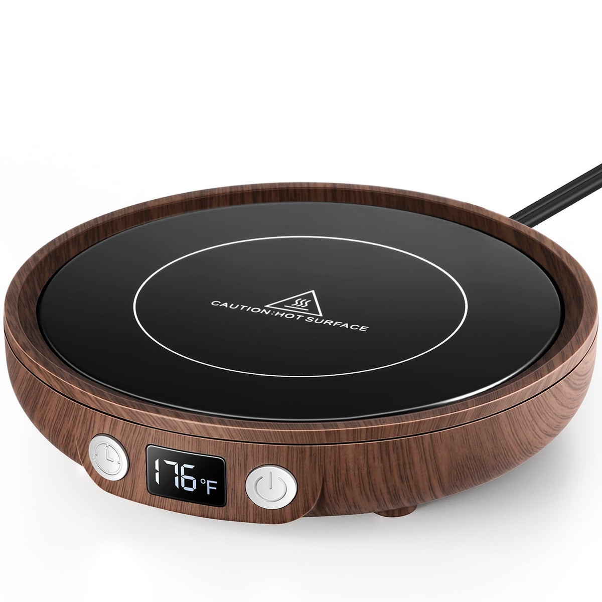 SWEETFULL mug warmer with digital display for precise temperature control on your desk