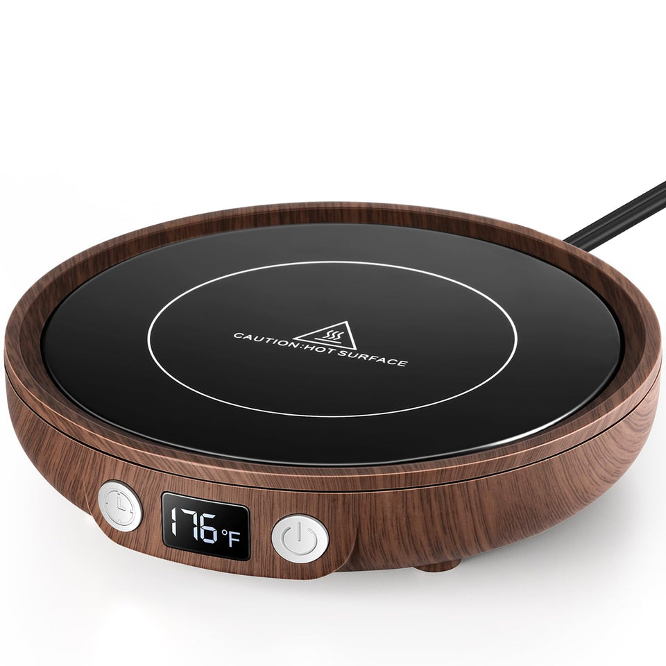 SWEETFULL mug warmer with digital display for precise temperature control on your desk