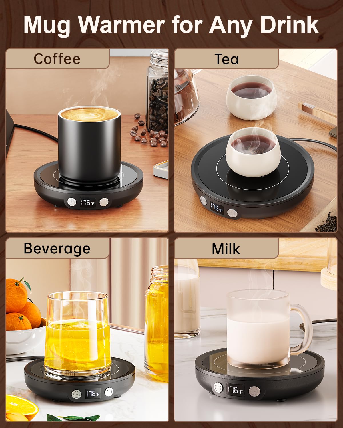 Sweetfull Mug Warmer safety certifications reassure safe daily use.