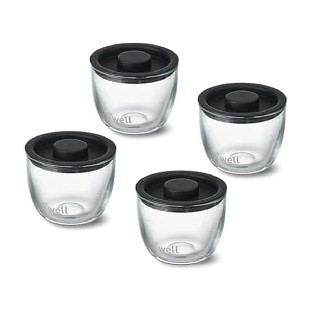 S'well 12oz glass prep bowls nested inside the 21.5oz Eats container for space-saving organization.
