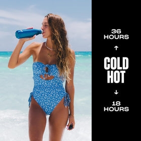 S'well 17oz bottle wide opening enables easy filling with ice and quick refills.