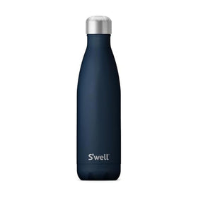 S'well Azurite bottle cap detail shows a secure lid for on-the-go hydration.