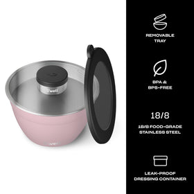 S'well mini 2oz canister with silicone lid, convenient for dressings and toppings.