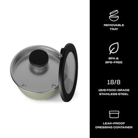 S'well mini canister for dressing keeps toppings mess-free during transport