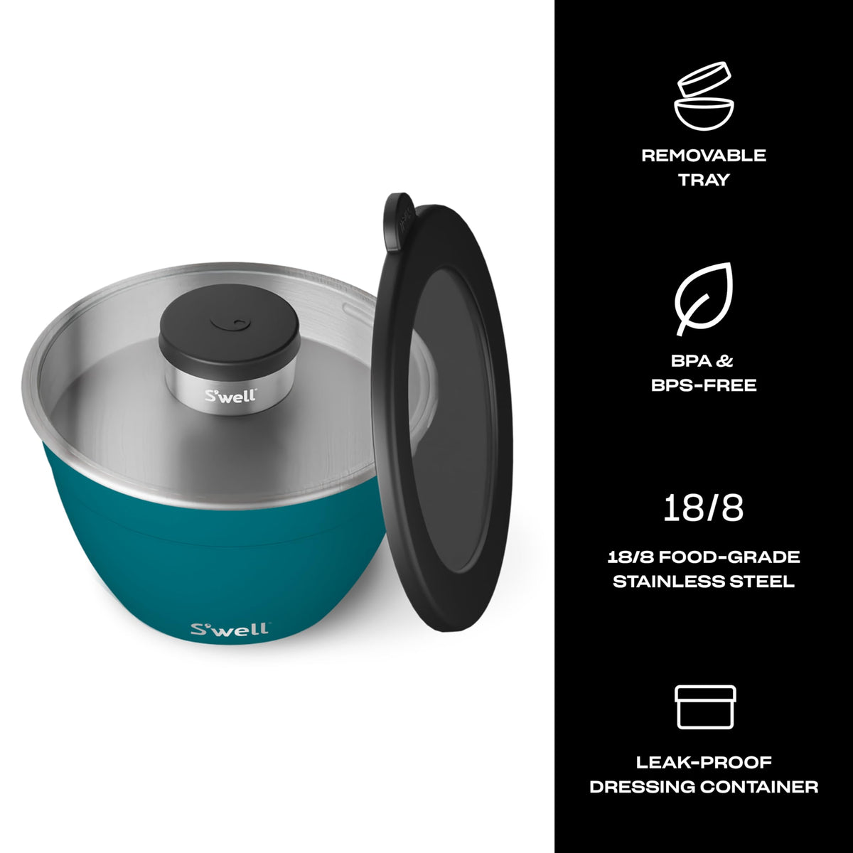 S'well mini canister stores dressings without spills for portable lunches.