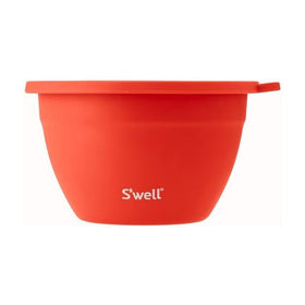 S'well 64oz salad bowl with lid in Radiant Coral keeps greens fresh on the go