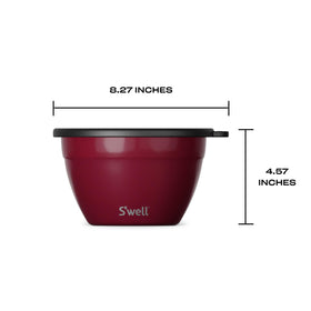 S'well leakproof lid seals the main bowl during transport