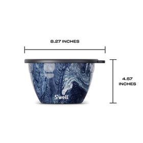 S'well dishwasher-safe stainless steel bowl for easy cleaning and reuse.