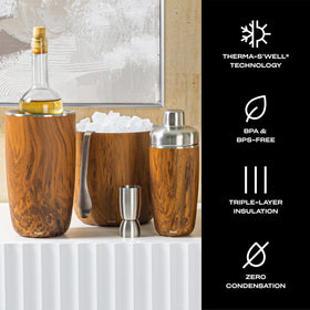 Stainless steel interior resists stains and odors during use.