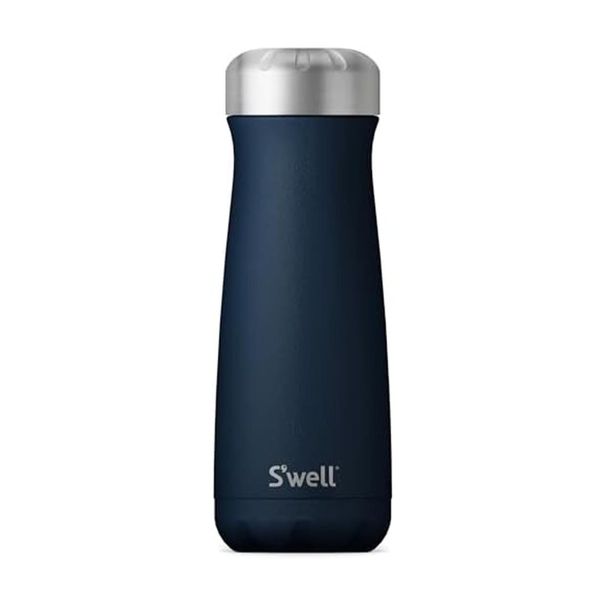 S'well Traveler 20oz Azurite bottle cap ensures secure pouring and easy sipping.