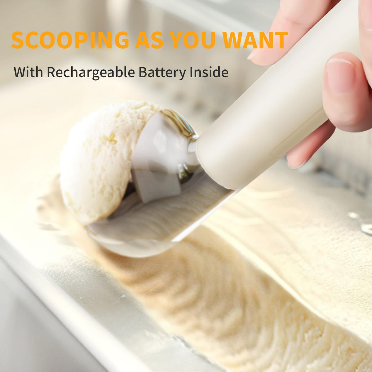 SWEYOUTH scoop is easy to clean after dessert preparation.