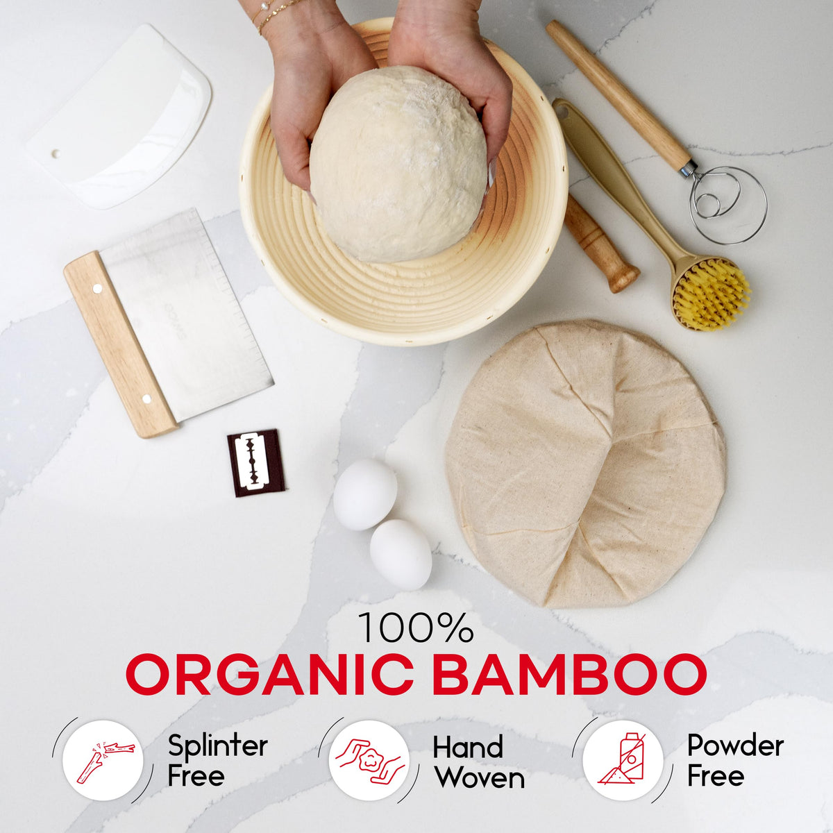 Swice bread lame enables precise scoring for bakery-style crusts.