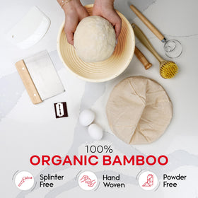 Swice bread lame enables precise scoring for bakery-style crusts.