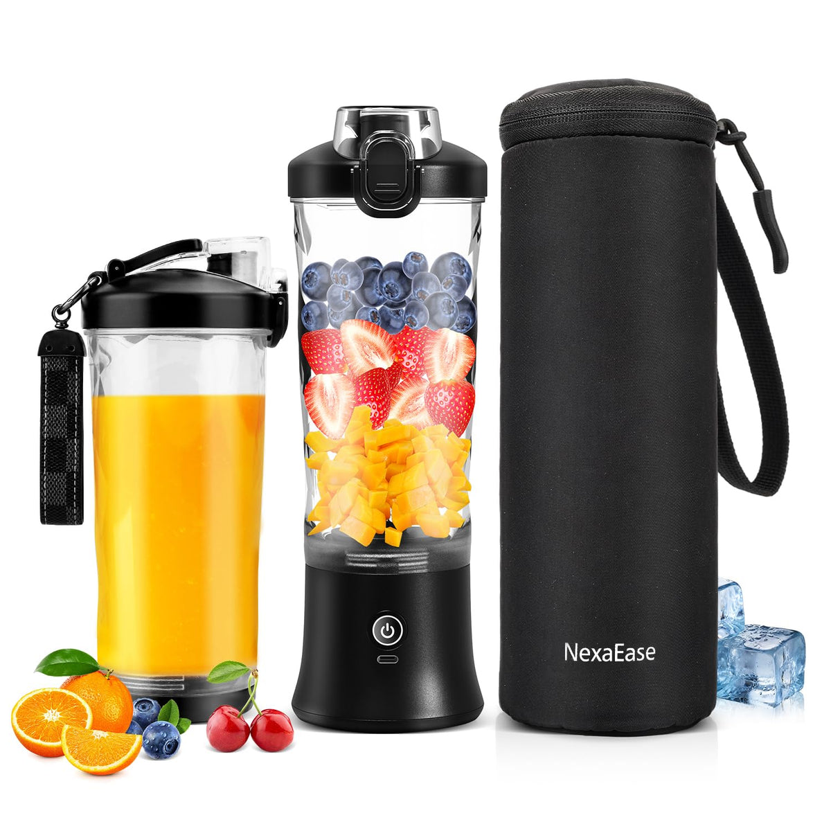 Swietonic portable blender front view for quick smoothies on the go.