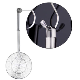 Swify spider strainer is dishwasher safe and easy to clean.