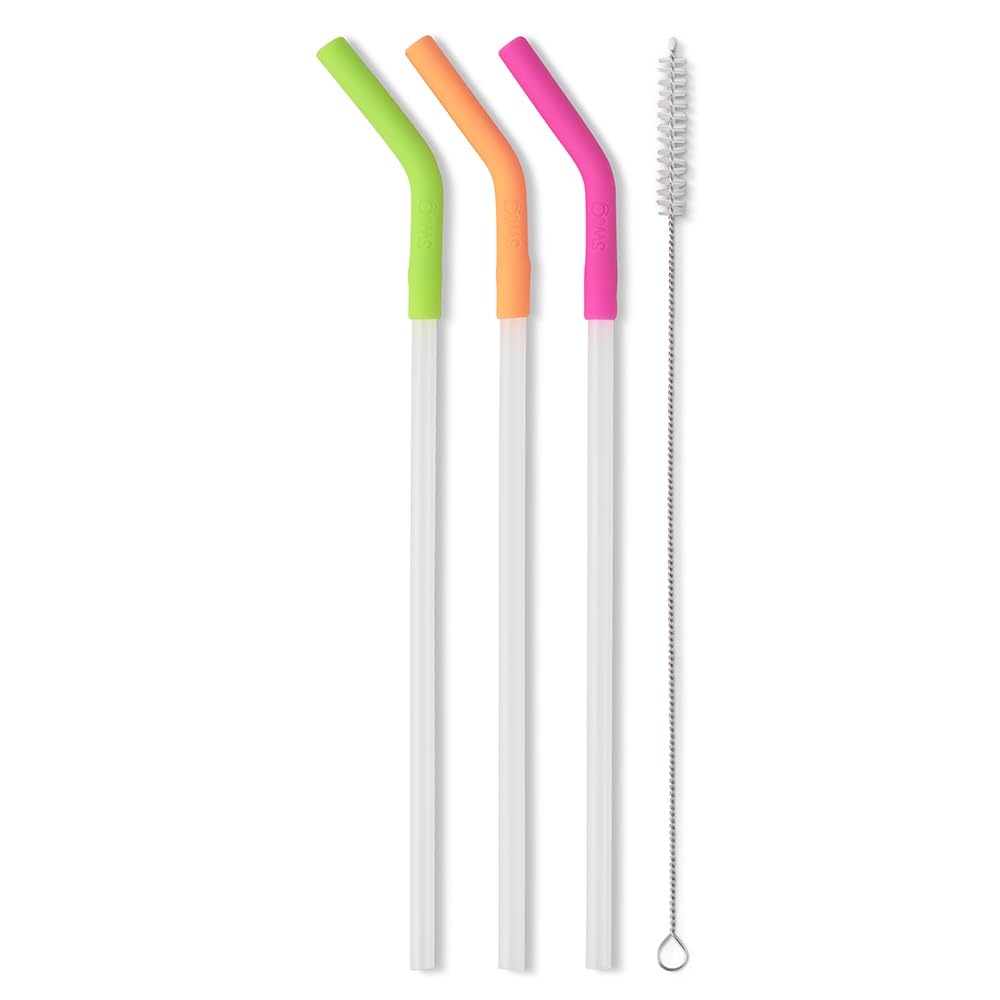 Swig Life berry straw 14in enhances color pop while reducing disposable plastic