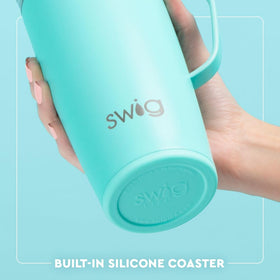 Swig Life ergonomic handle keeps a comfortable grip during long teaching days.